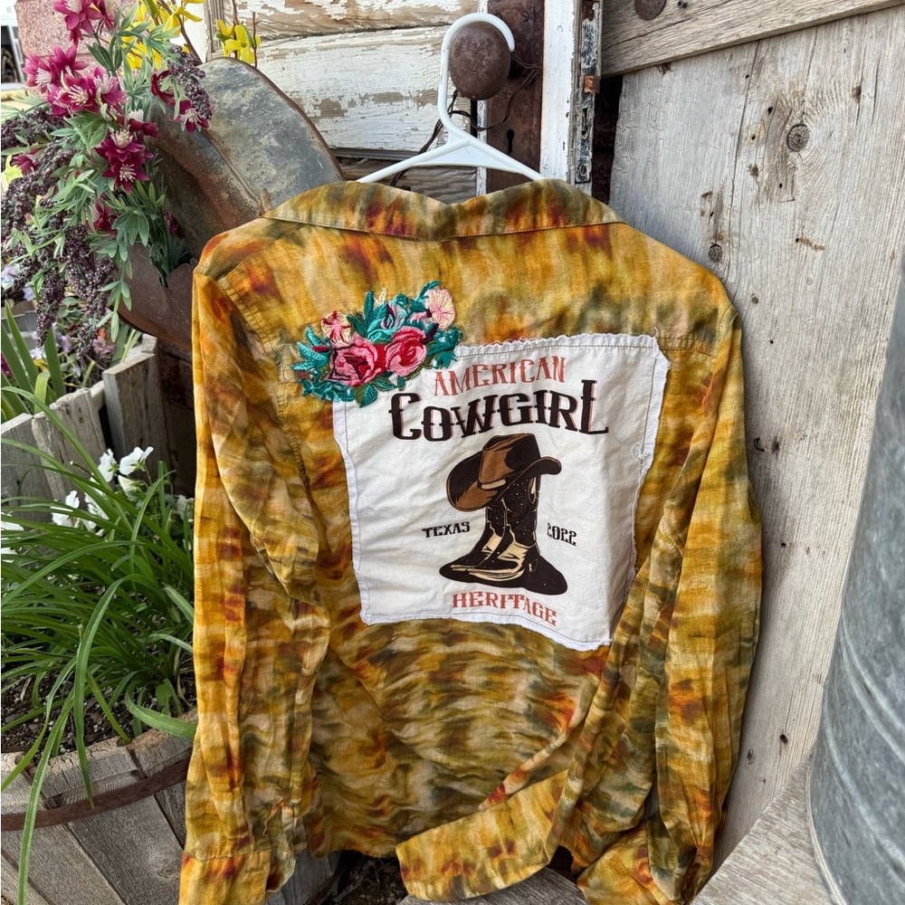 Heritage Cowgirl Tie-Dye Jean Jacket